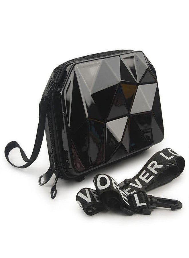 CULT FACTORY Black Color Aesthetic Cross Body New and Designer Forever Young Ladies Purse Diamond Cut - Image 1